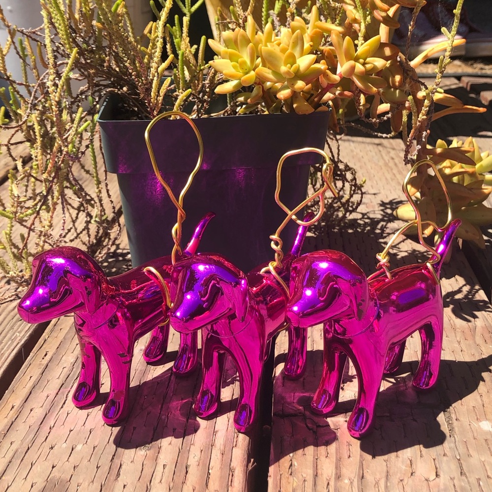 PINK Dog Ornaments